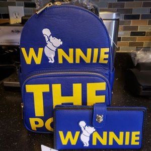 Pooh Loungefly Backpack And Wallet
